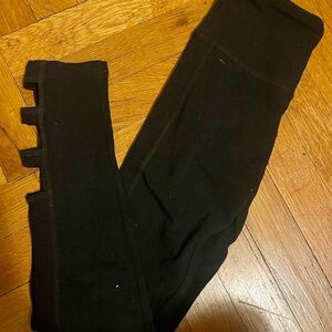 SO Black Womens Leggings with Side Detail